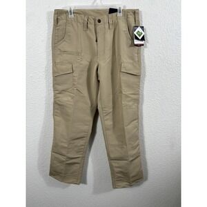 Propper EdgeTec Tactical Pants‎ Womens 14R Khaki Ripstop Cargo Teflon Work F5905